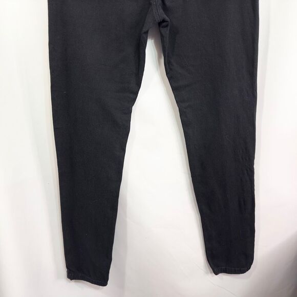 ASOS Size 10 Jeans‎ Black Skinny High Rise Long Pockets Denim Womens 669 - Picture 6 of 8